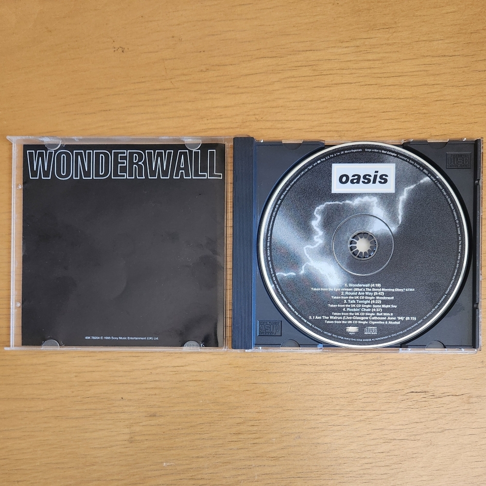 Oasis "Shakermaker", "Wonderwall" - 1990s CD Singles (Lot of 2) - Picture 7 of 8